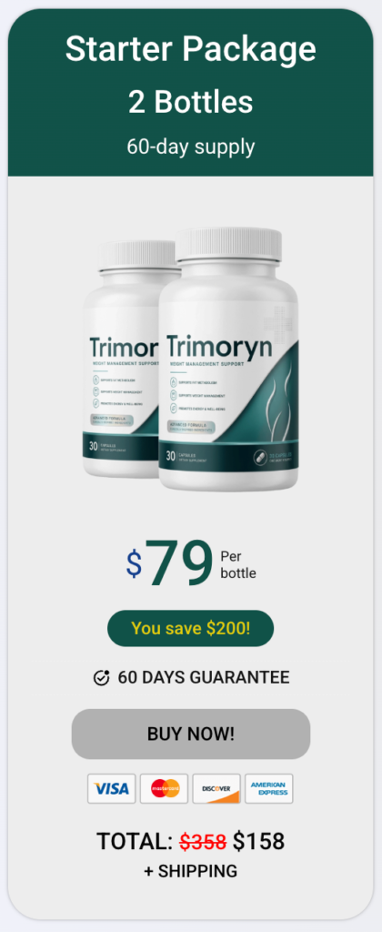 Trimoryn 2 bottles package price and discount